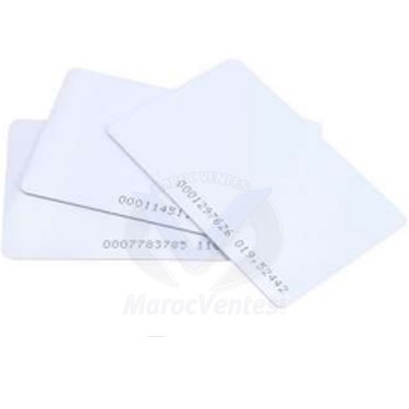 CARTE PVC RFID EM 125KHZ AVEC NUMERO DE SERIE