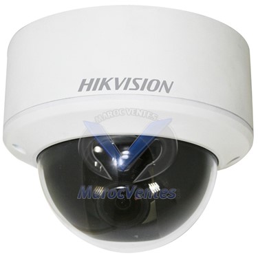 Caméra IP dôme réseau VGA anti-vandalisme CMOS 1/4 " IR 20 m PoE  Jour / Nuit